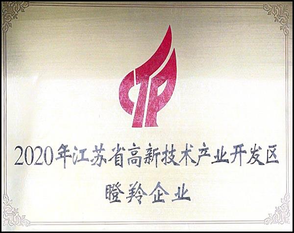 2020年江蘇省高新技術產業開發區瞪羚企業